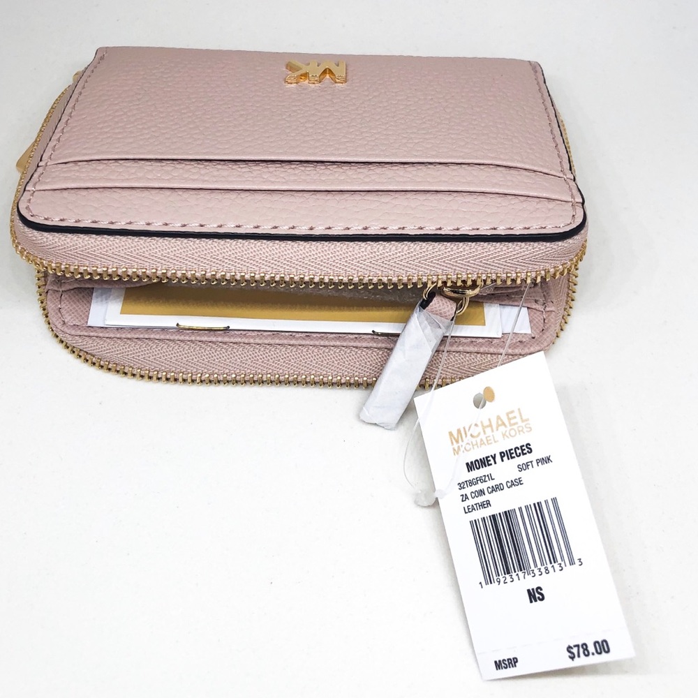 Michael Kors coin hard case leather soft pink - Picture 2 of 3